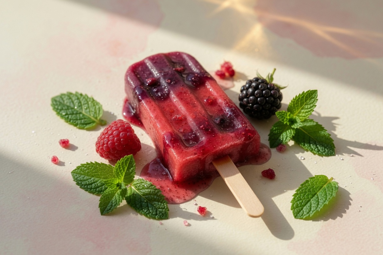 No-bake berry & yogurt ice pops (A simple 5‑Ingredient summer recipe)