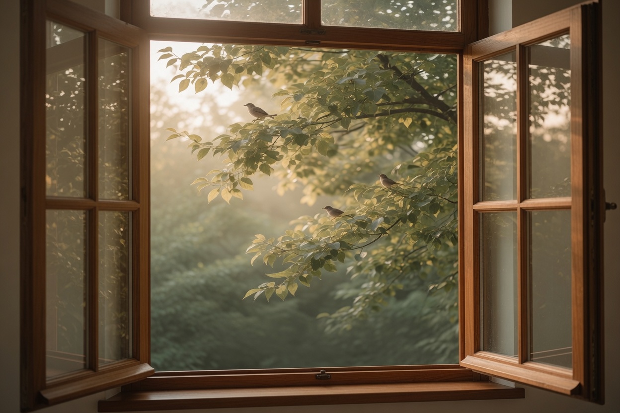 Why opening your windows first thing is the most grounding thing you can do