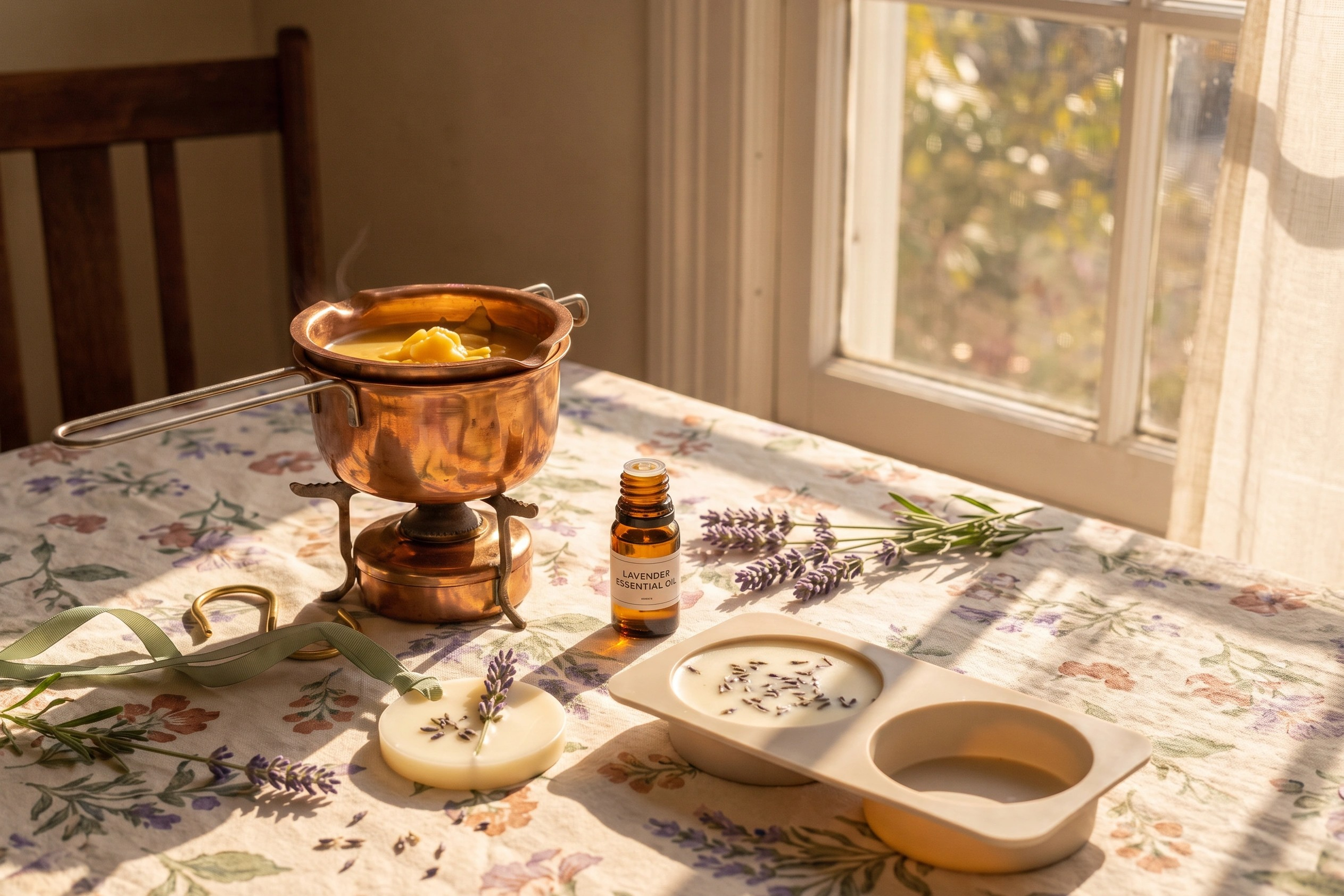 Why and how to make lavender wax wardrobe tablets